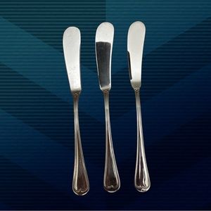 3 Villeroy & Boch Bourgogne Butter Knives Knife Spreaders Flatware New NWOT